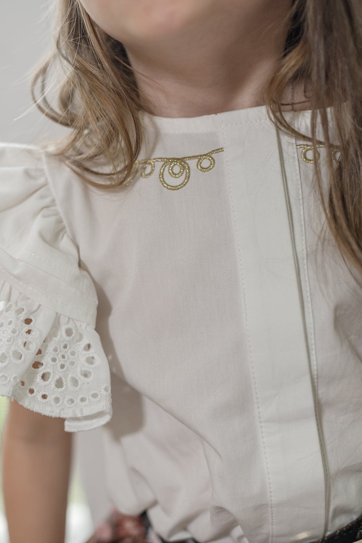 Baby Girls | Alexis Blouse and Skirt Set | White x Multi