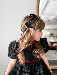 Kylie Feather Hair Sash | Black