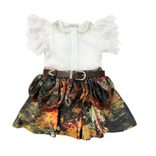 Baby Girls | Alexis Blouse and Skirt Set | White x Multi