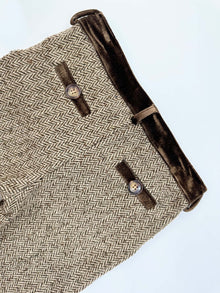Boys | Herringbone Tweed Pants | Brown