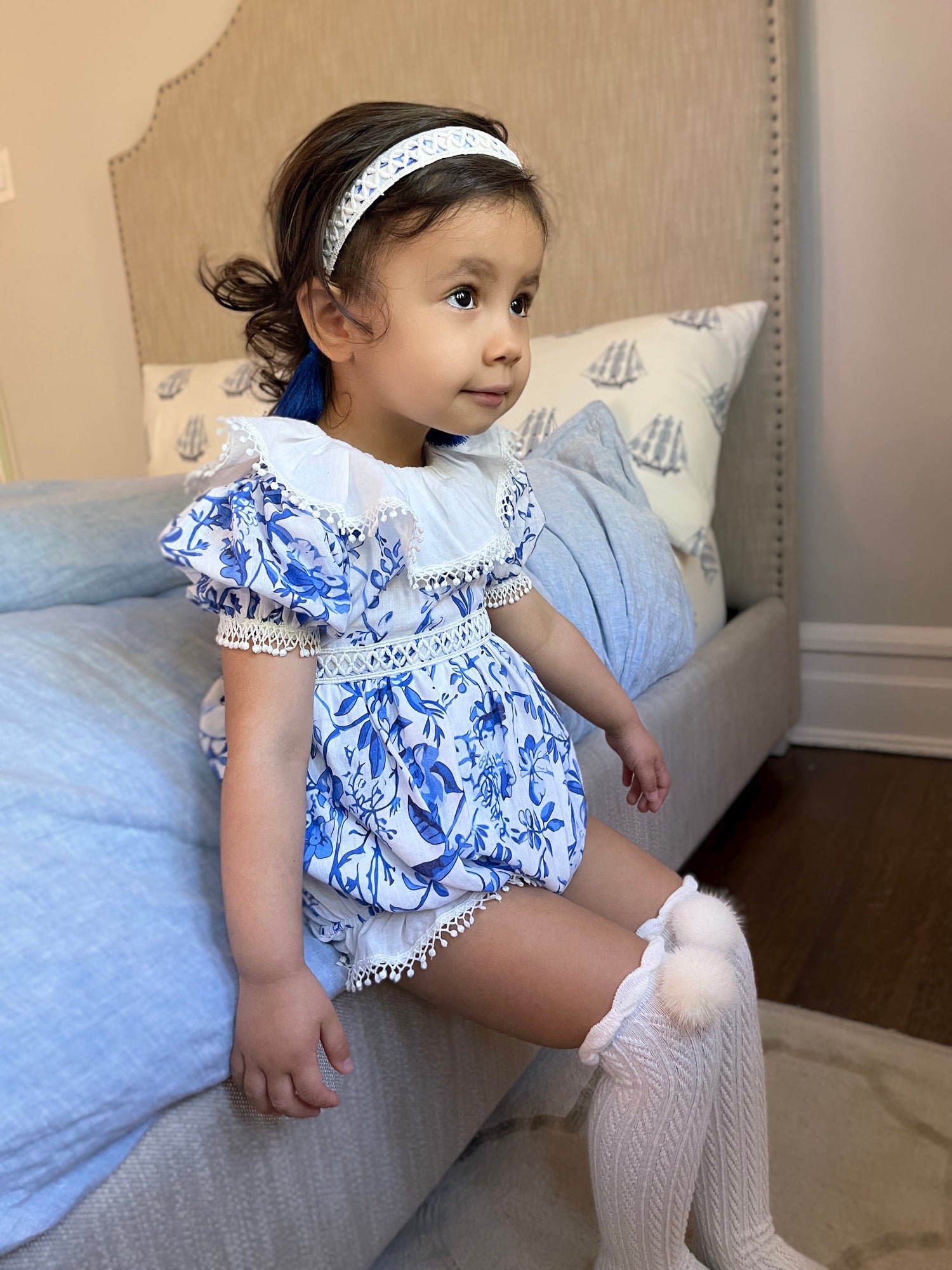 Jaylin Linen Romper - Petite Maison Kids