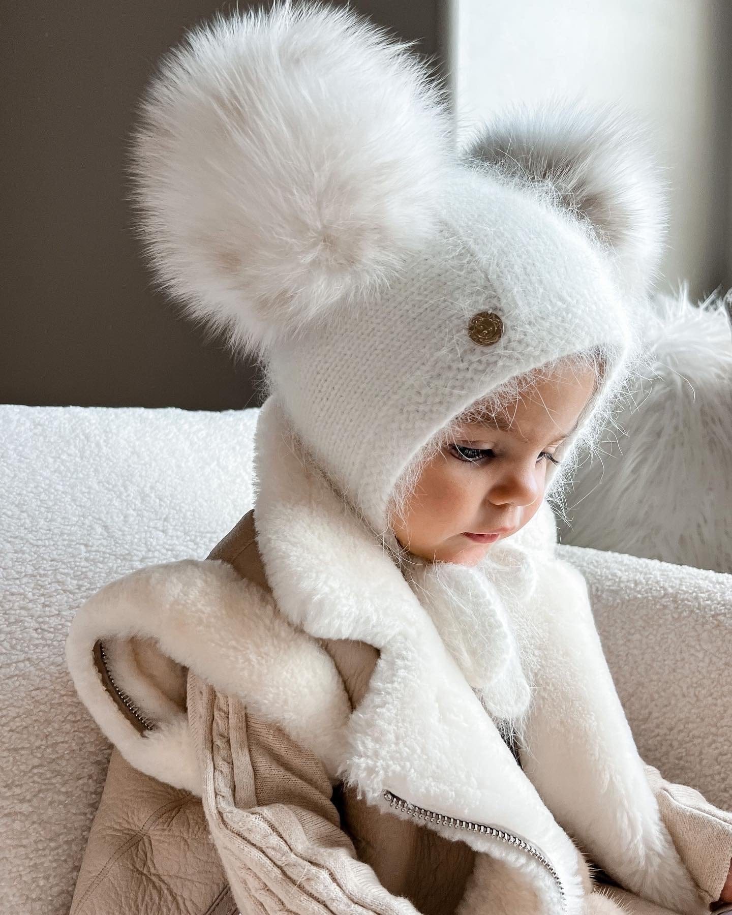 Baby Unisex | Hero Cashmere Bonnet | Beige