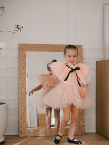 Victorian Tulle Cape | Peach