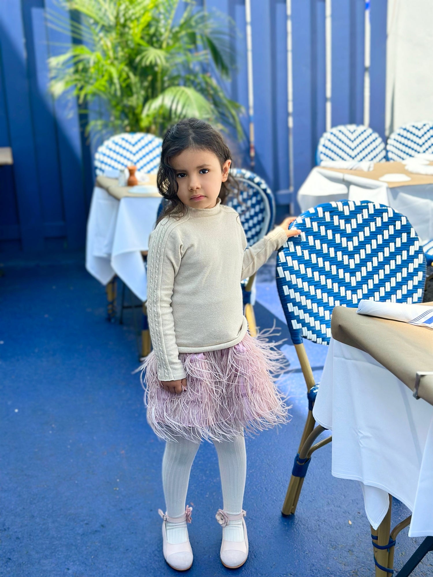 Baby Girls | Feather Skirt | Dusty Pink