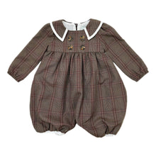 Baby Girls | Blair Estate Tweed Romper | Brown