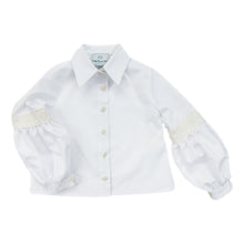 Baby Girls | Herringbone Blouse | White
