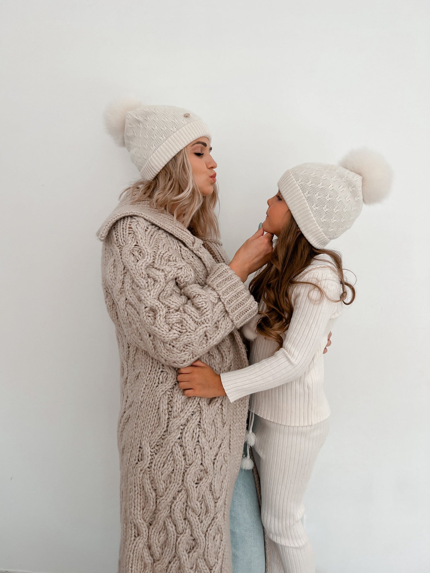 Parker Adult Foldover Beanie Hat | Ivory