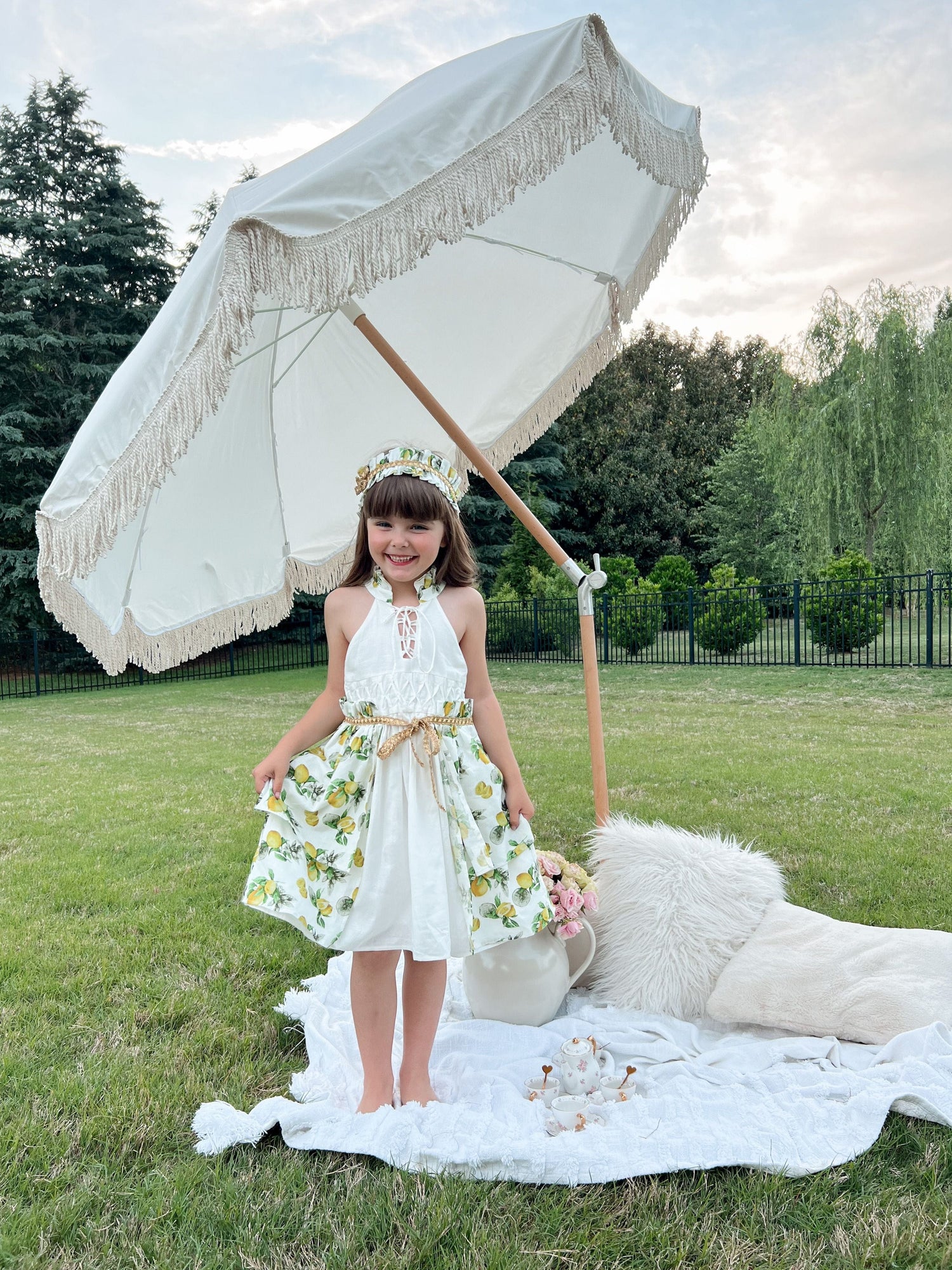 Baby Girls | Amalfi Dress | Lemon