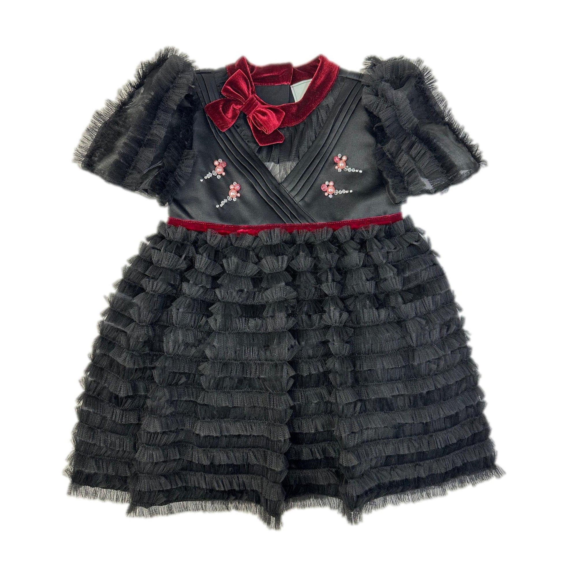 Baby Girls | Kylie Tulle and Organza Dress | Black