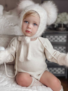 Baby Unisex | Hero Cashmere Bonnet | Beige
