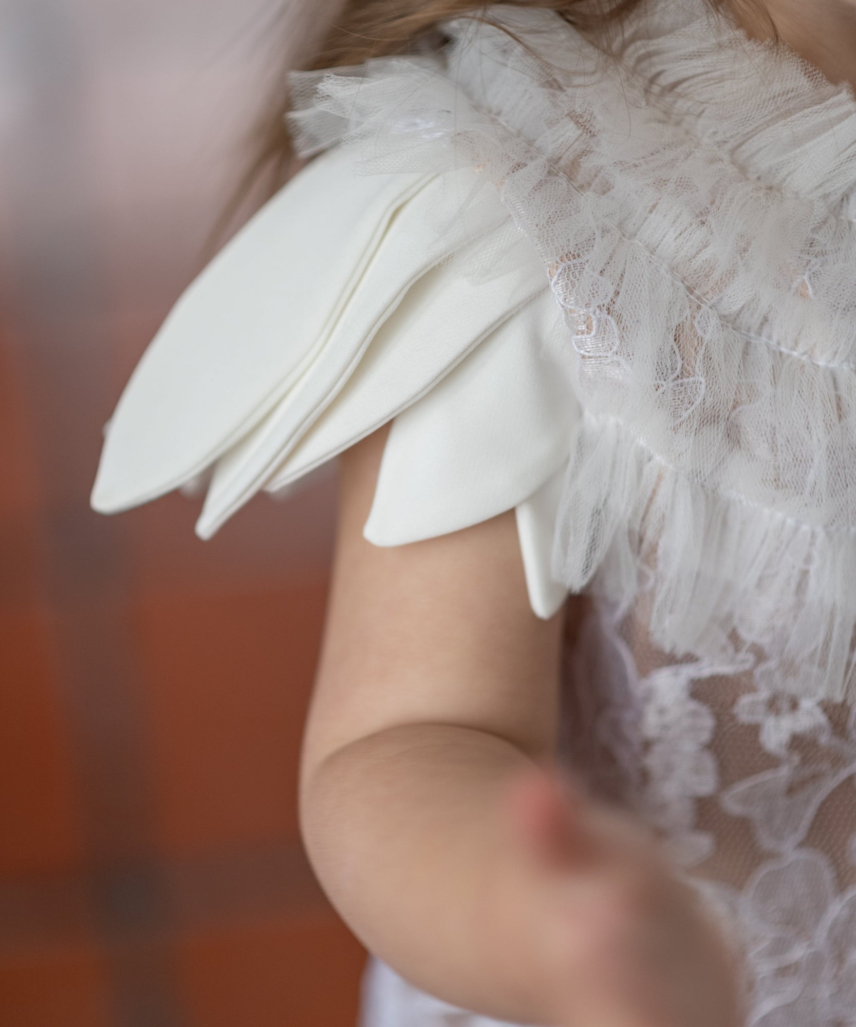 Baby Girls | Dove Lace Overlay Dress | Beige