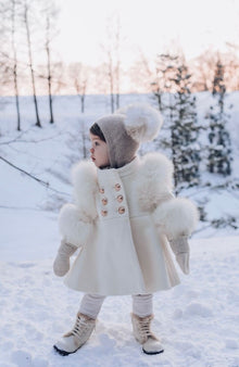 Evie Ivory Wool Coat - Petite Maison Kids