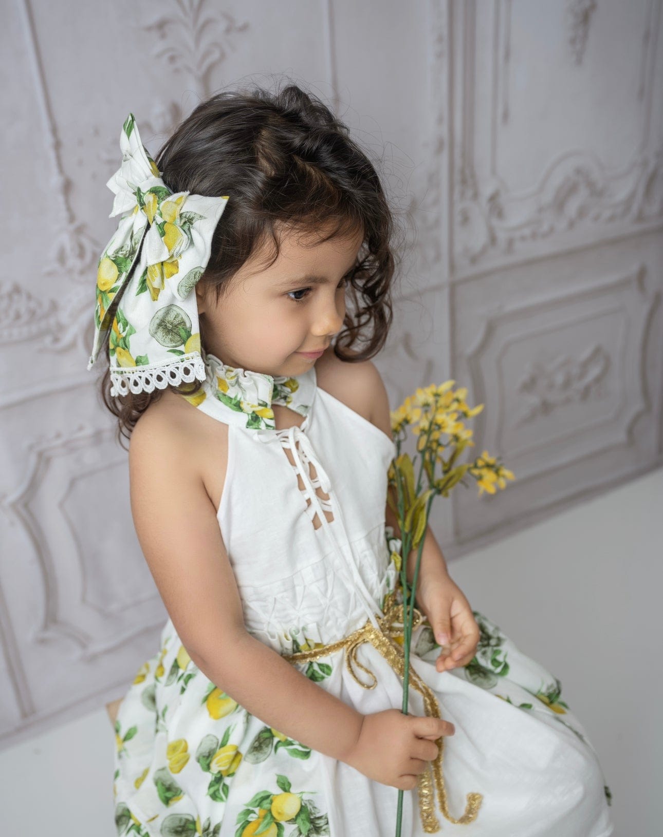 Baby Girls | Amalfi Dress | Lemon