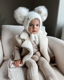 Baby Unisex | Hero Cashmere Bonnet | Beige