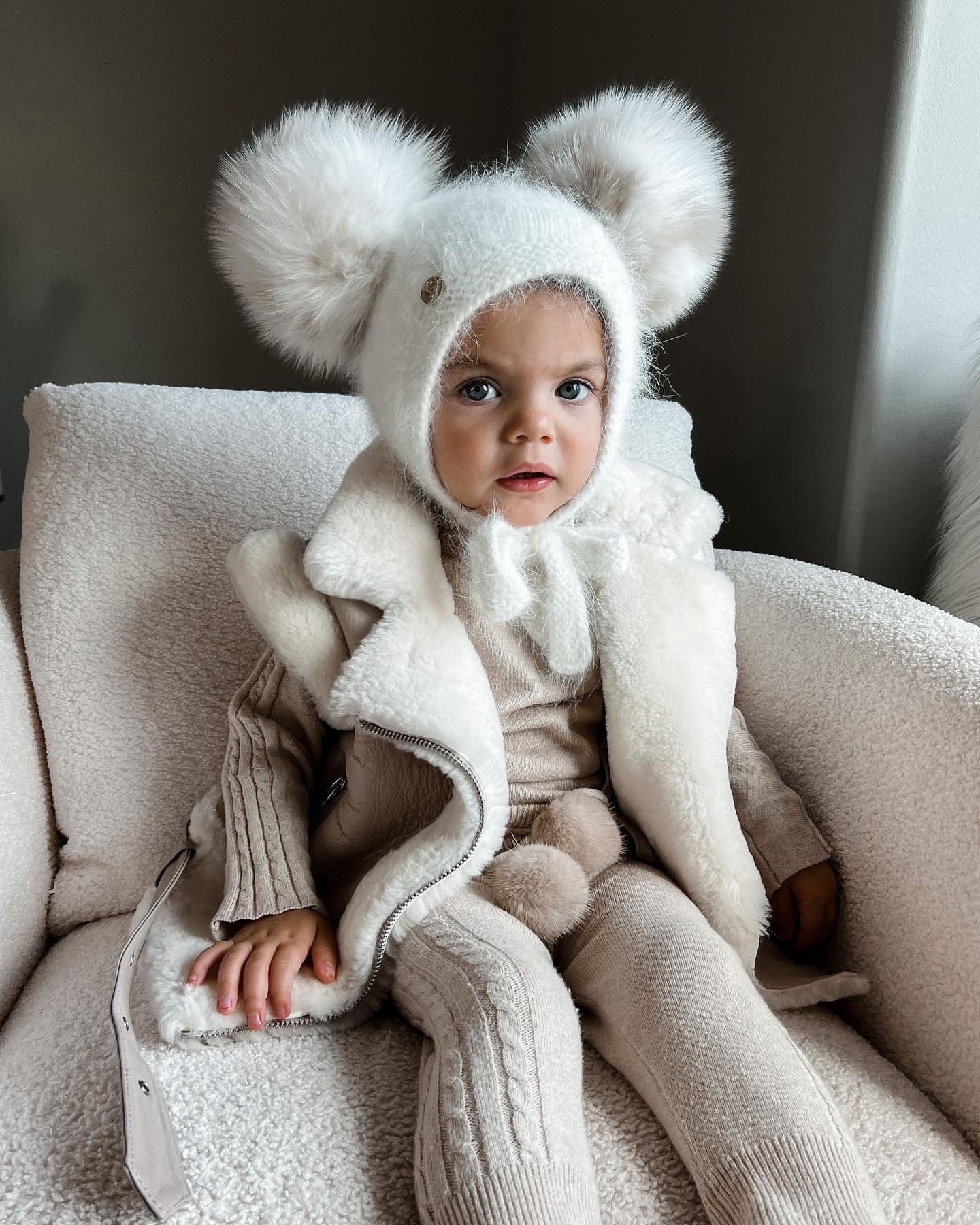 Baby Unisex | Hero Cashmere Bonnet | Beige