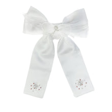 Constanza Ceremony Hair Bow | White
