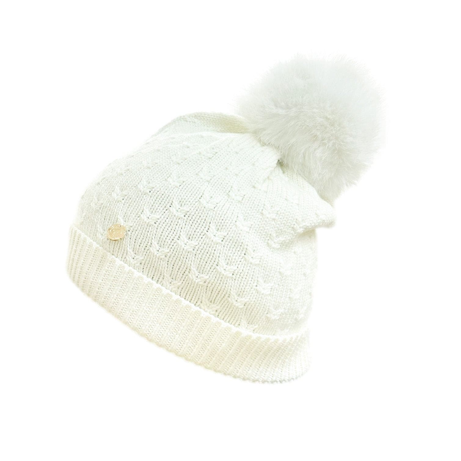 Parker Adult Foldover Beanie Hat | Ivory