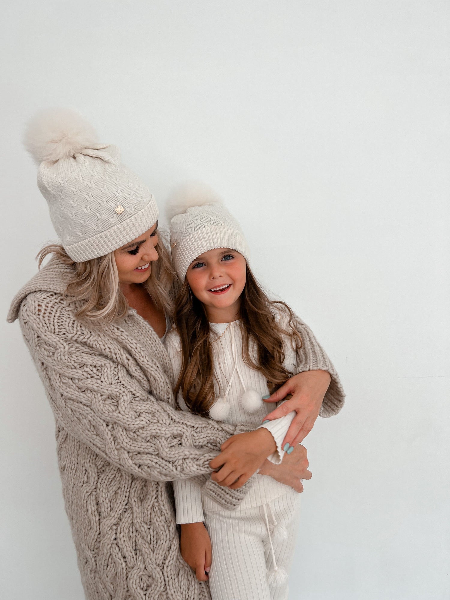 Parker Adult Foldover Beanie Hat | Ivory