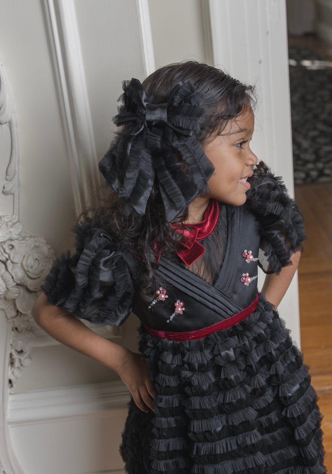 Baby Girls | Kylie Tulle and Organza Dress | Black