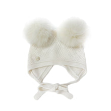 Baby Girls | Honeycomb Cashmere Bonnet | Cream Ivory