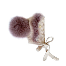 Baby Unisex | Lion Bonnet | Eggplant