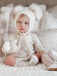 Baby Unisex | Hero Cashmere Bonnet | Beige
