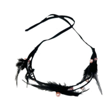 Kylie Feather Hair Sash | Black