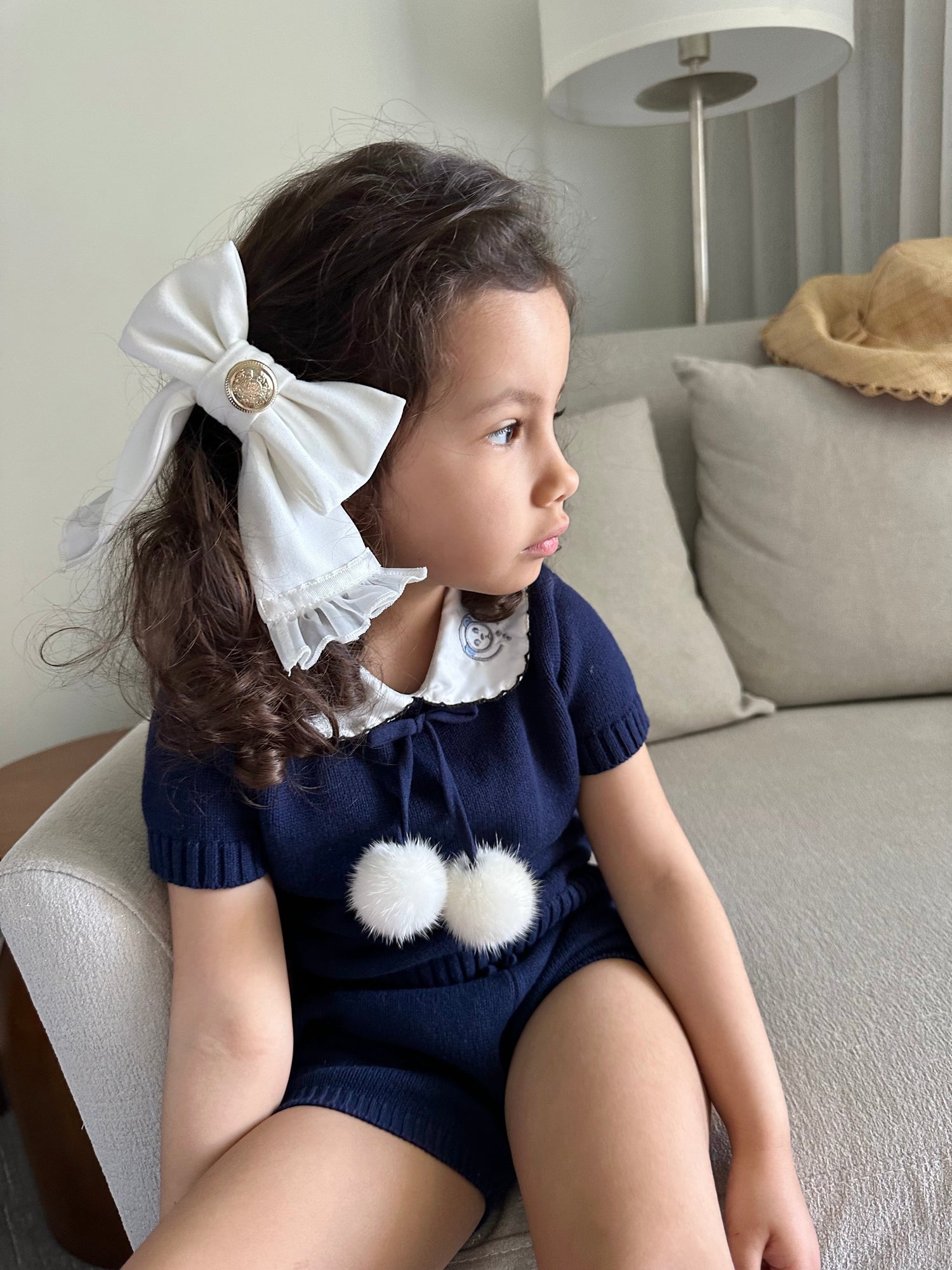 Baby Unisex | Billie Knit Top and Shorts Set | Navy