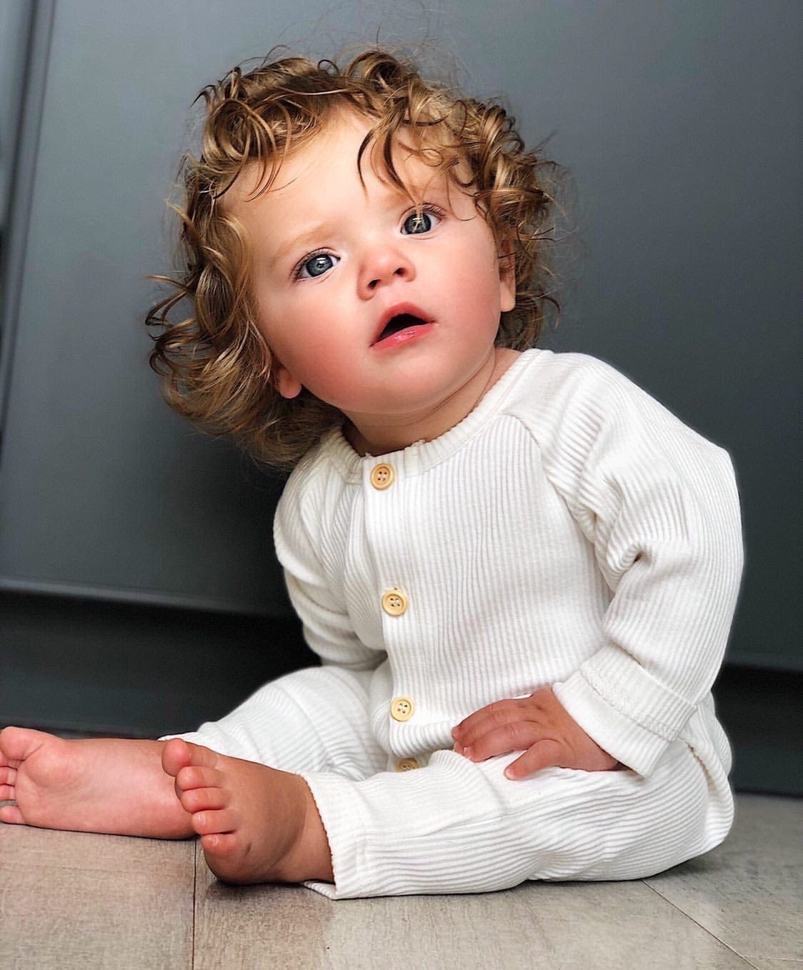 Baby Girls | Ribbed Cotton Playsuit | White