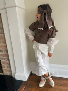 Baby Girls | Gwen Wide Leg Pants | White