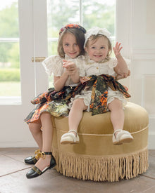 Baby Girls | Alexis Blouse and Skirt Set | White x Multi