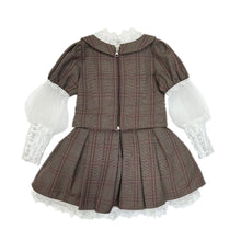Baby Girls | Blair Estate Tweed Top and Skirt Set | Brown