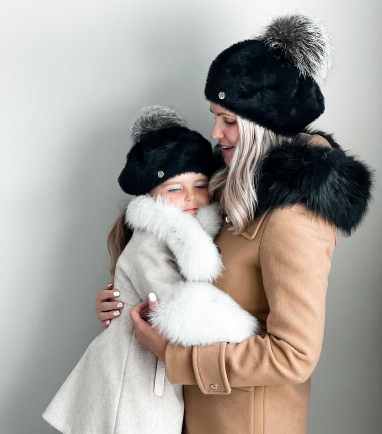 Milana Noir Adult Beret | Black