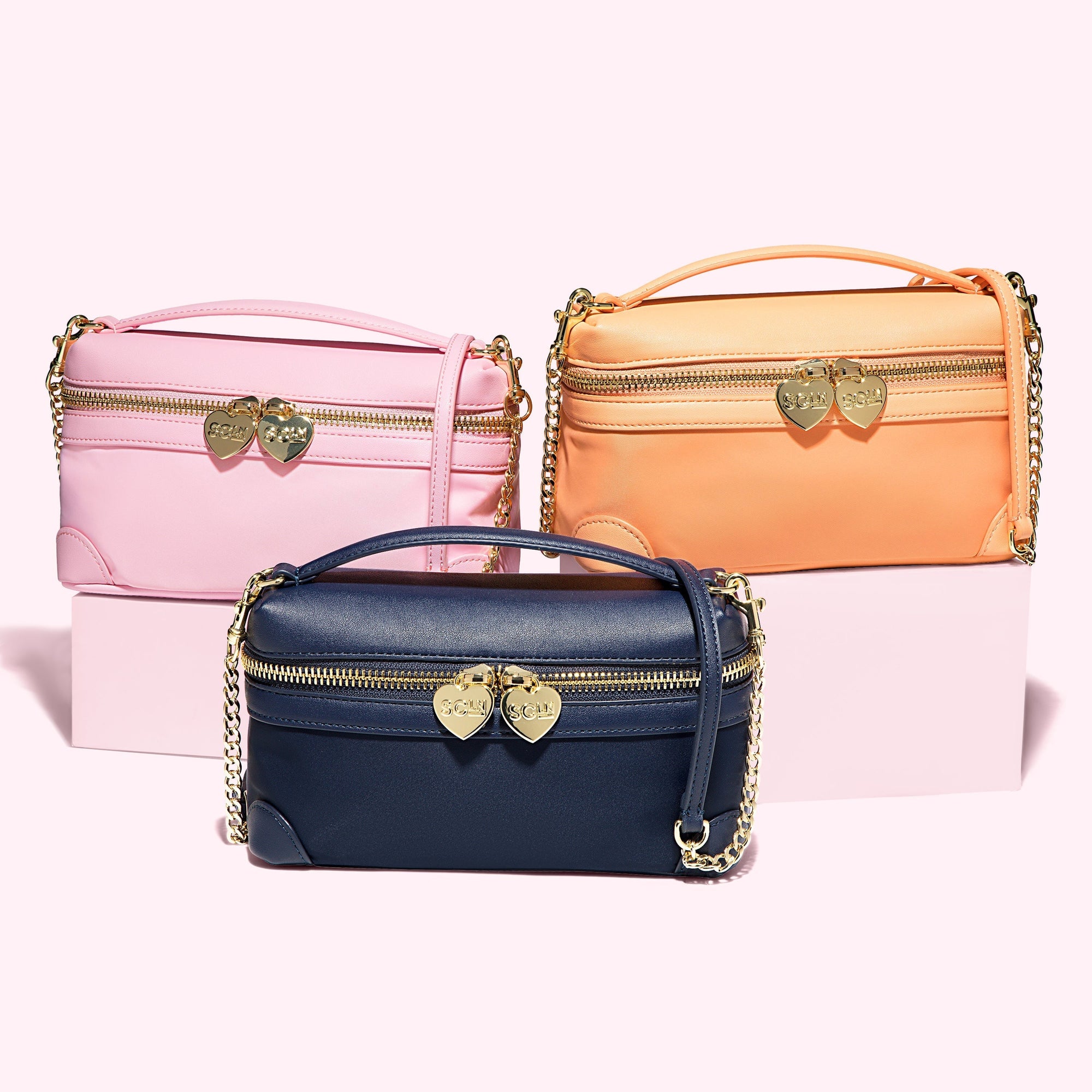 Top Handle Crossbody Bag | Peach