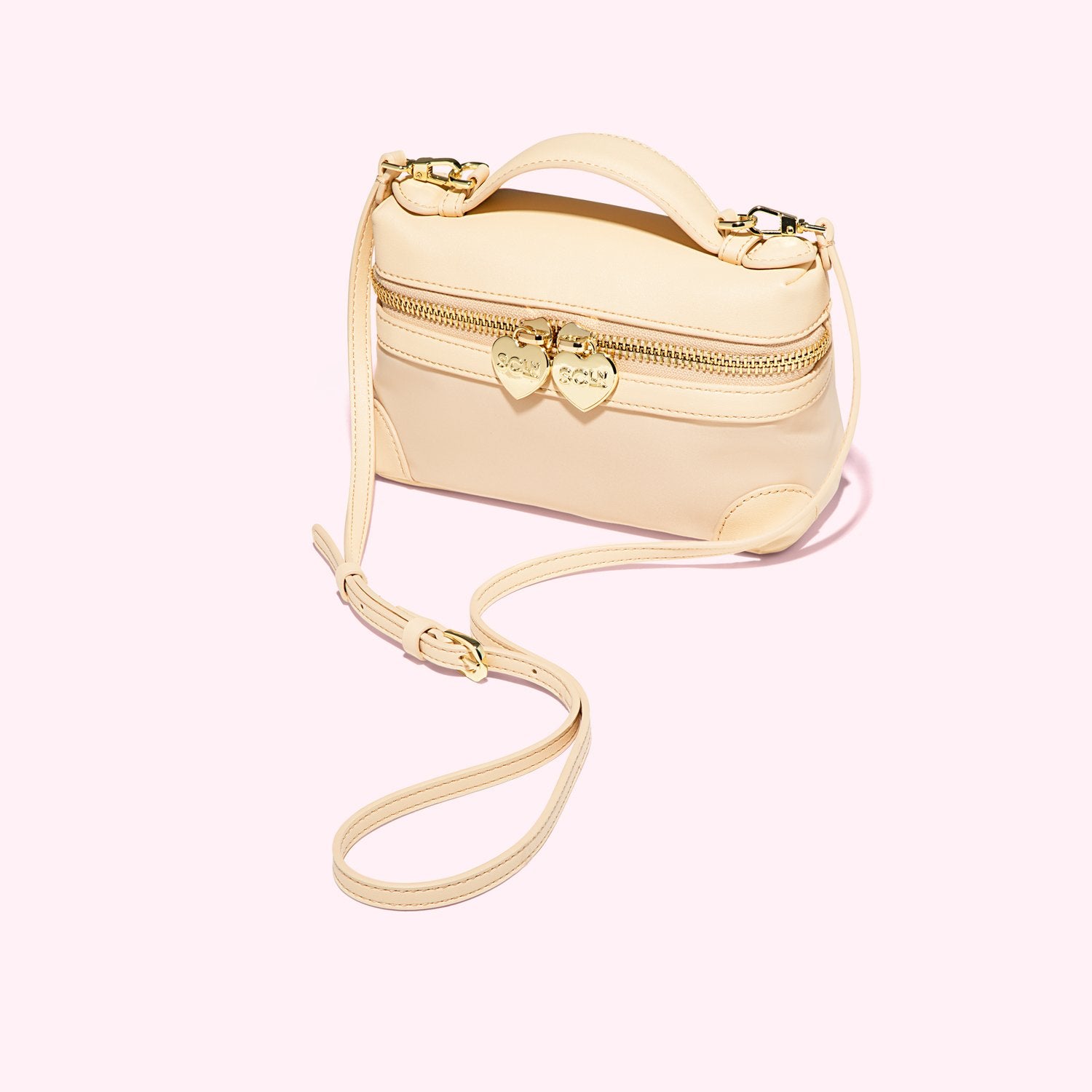Micro Top Handle Crossbody Bag | Sand