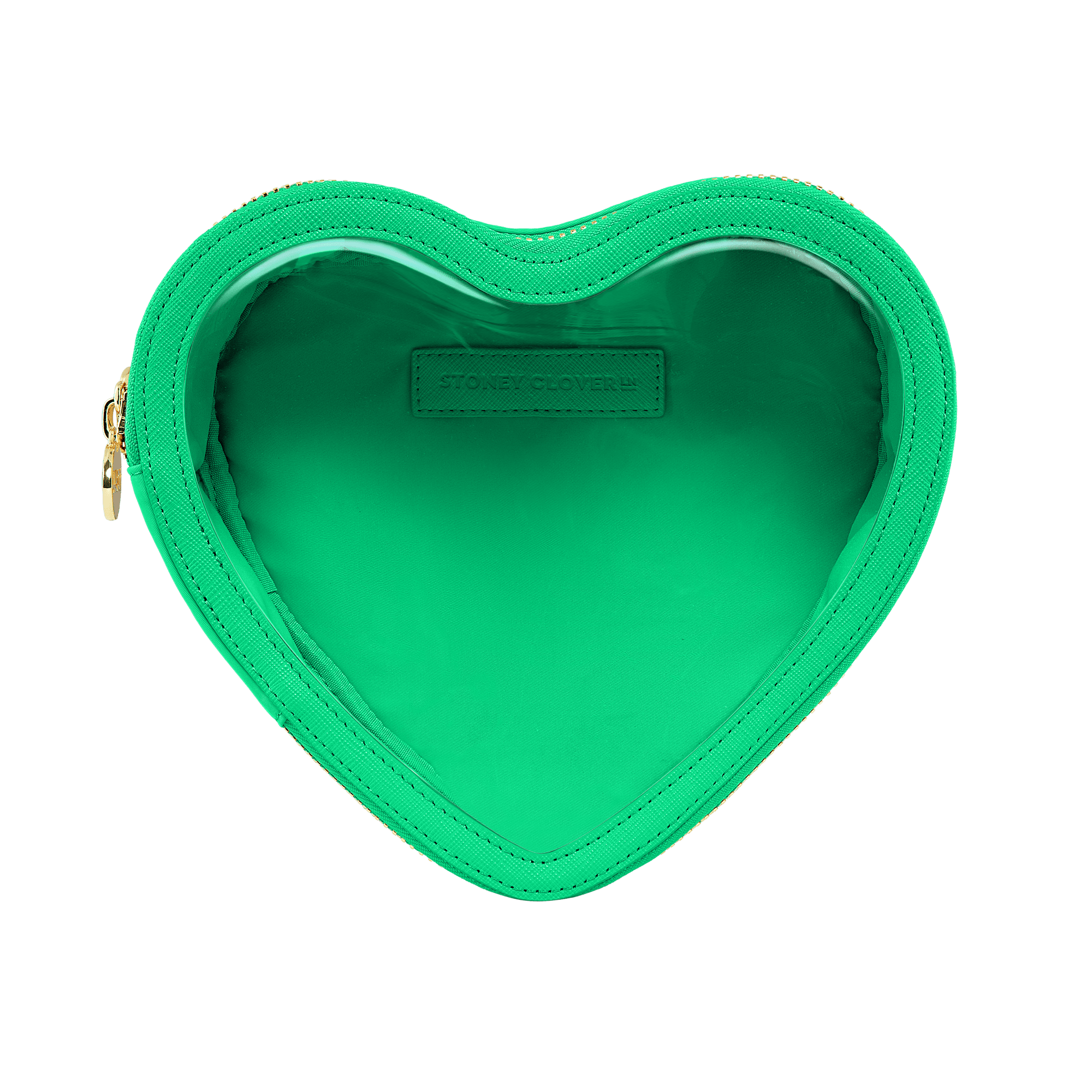 Heart Open Top Pouch | Avocado