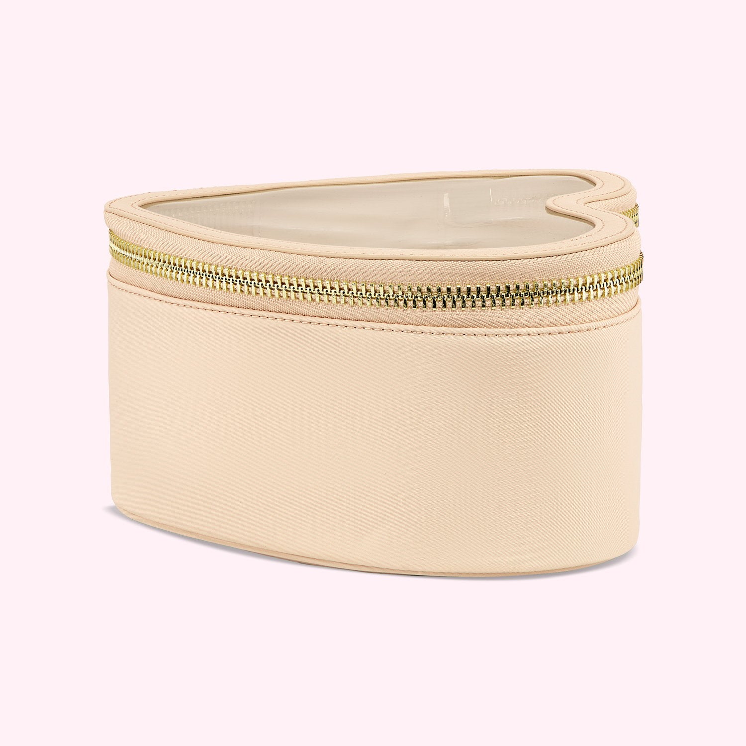 Heart Open Top Pouch | Sand