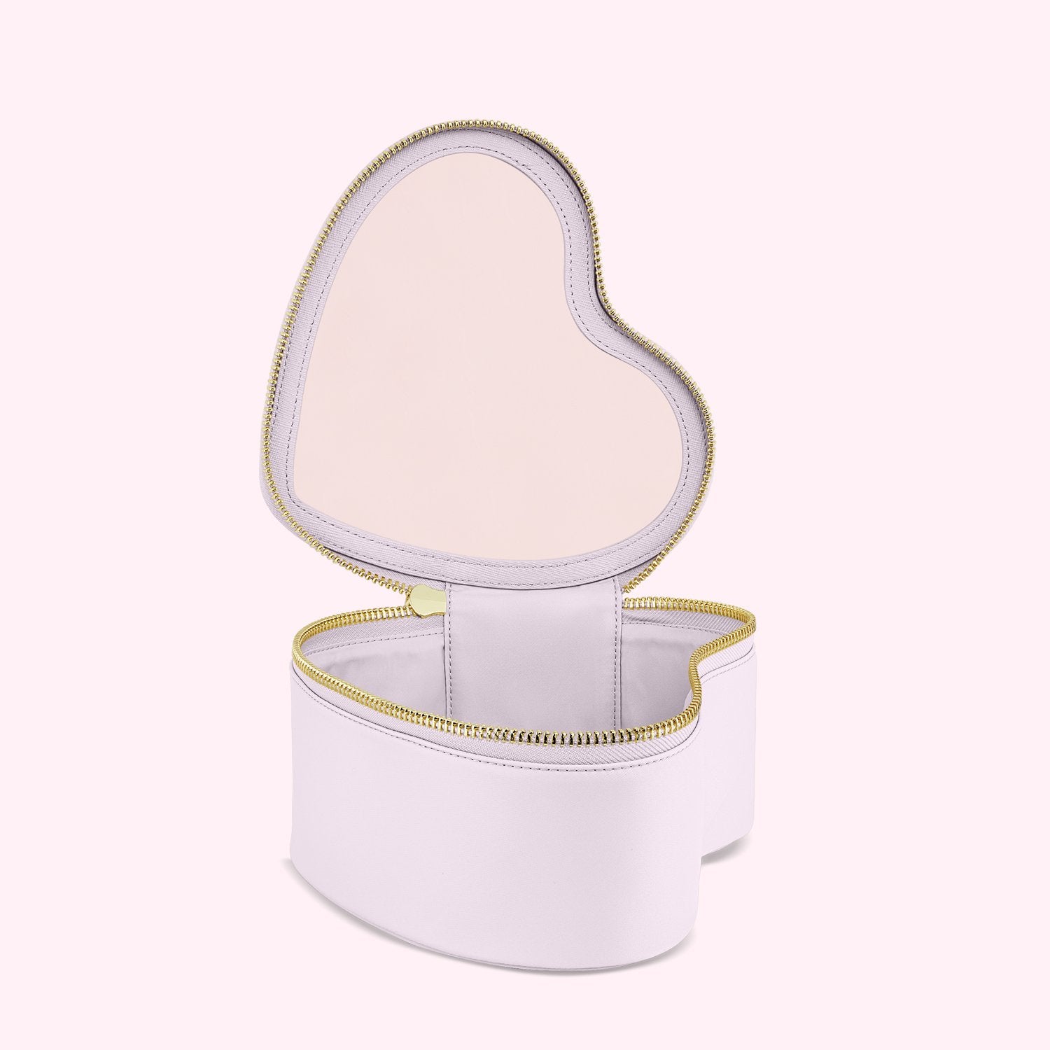 Heart Open Top Pouch | Lilac