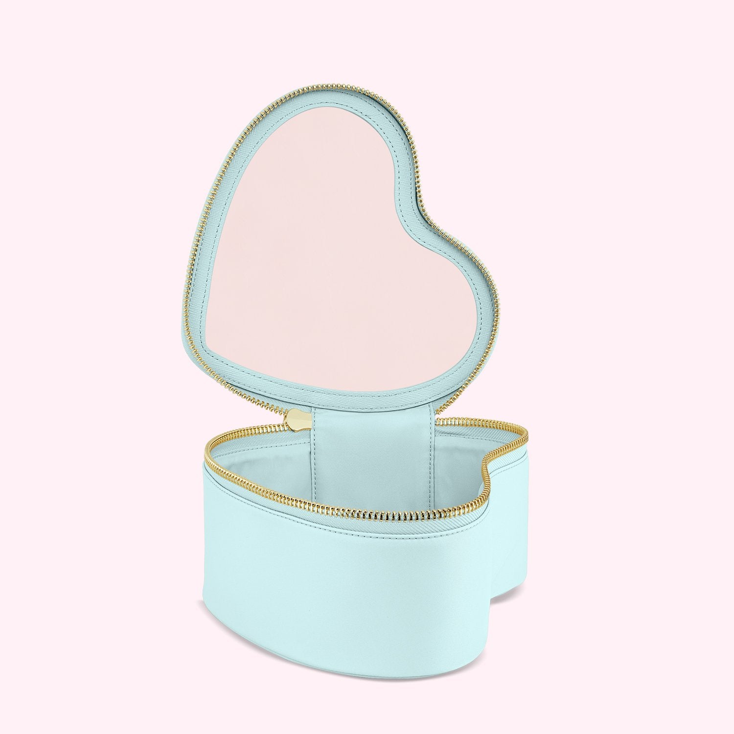 Heart Open Top Pouch | Sky