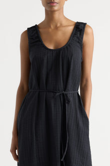 Isilda | Imogen Organic Cotton U-Neck Gingham Dress in Size Extra Small