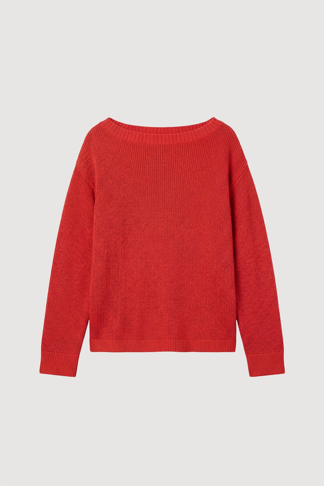 Karolina | Isabel Open-Knit Boat-Neck Sweater in Size Extra Small - Flat