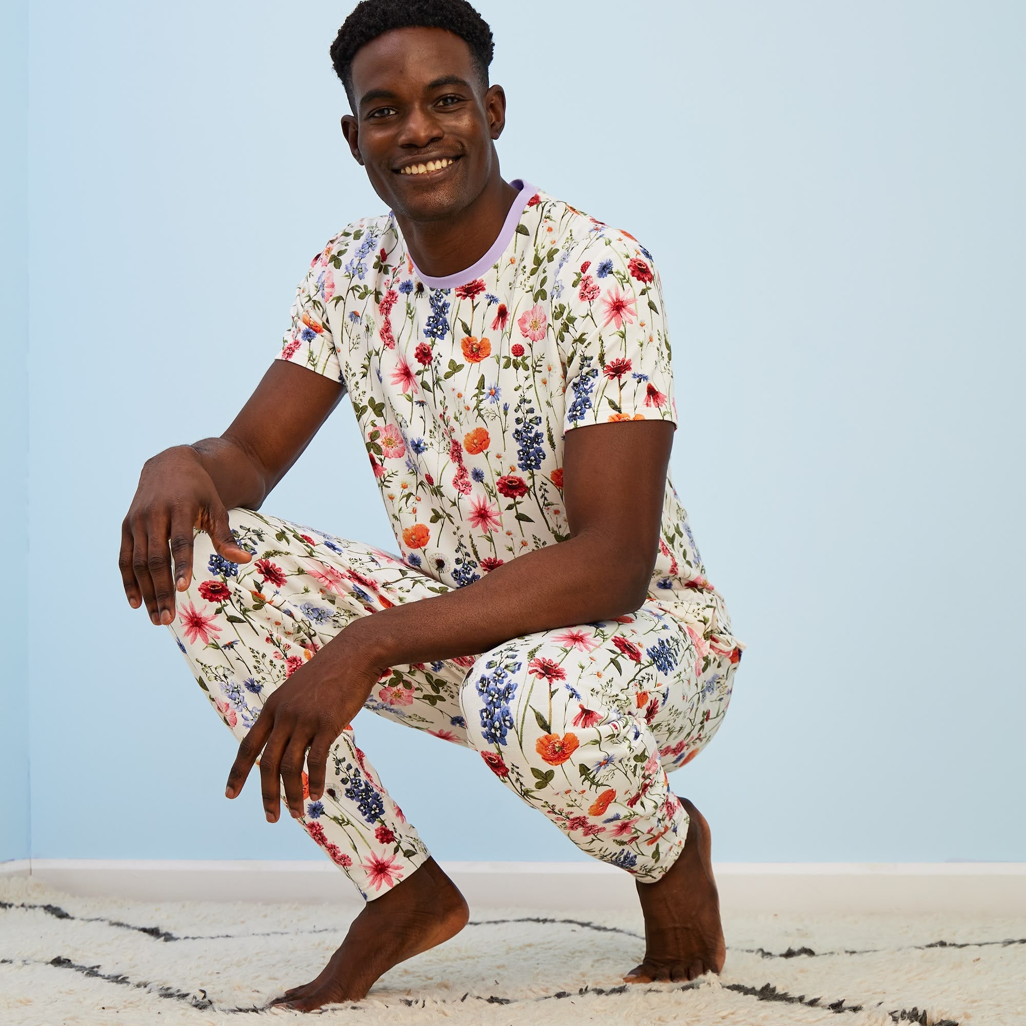 Modal French Terry Lounge Tee | Bouquet