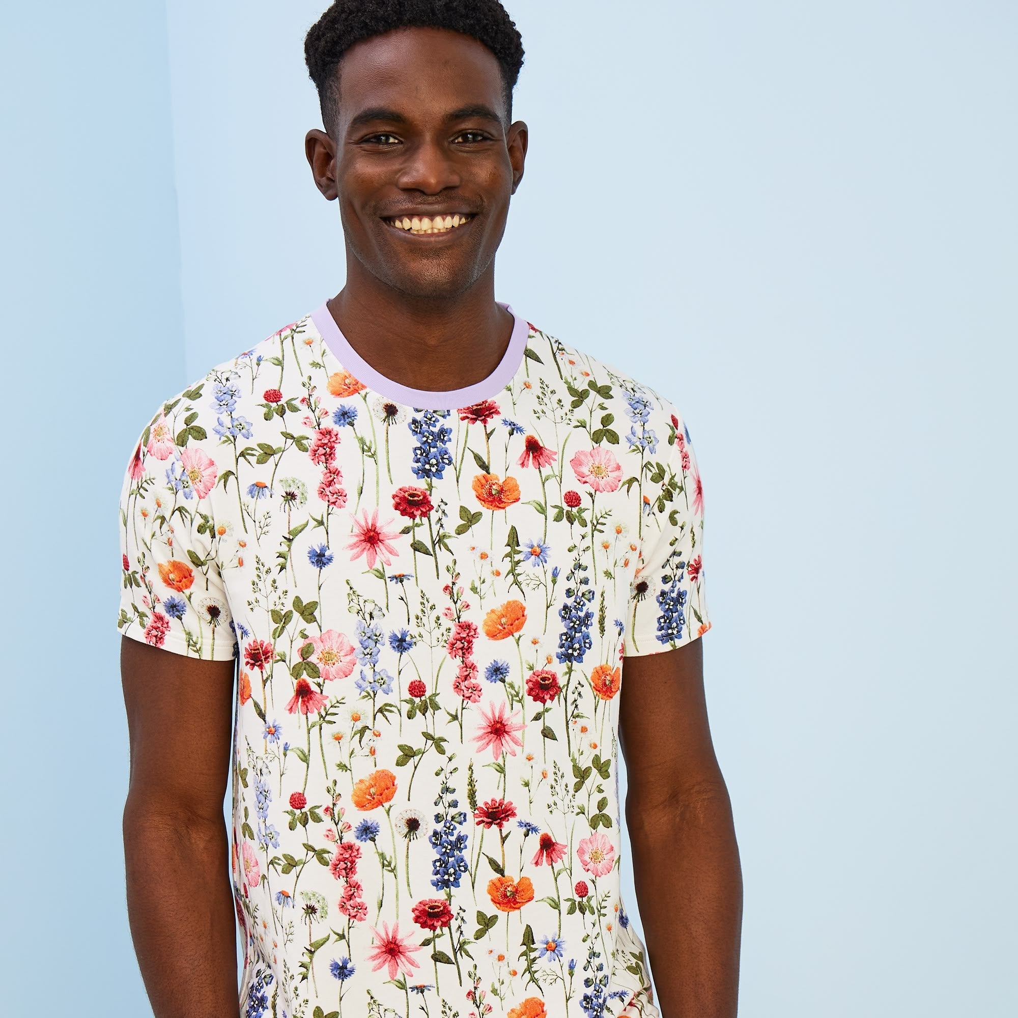 Modal French Terry Lounge Tee | Bouquet