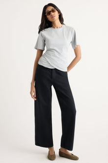 Arya | Janette Front-Wrap Jersey Tee in Size Small