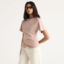 Arya | Janette Front-Wrap Jersey Tee in Size Small
