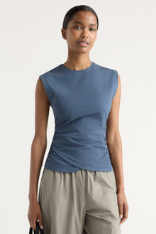 Isilda | Jensen Front-Wrap Jersey Tee in Size Extra Small