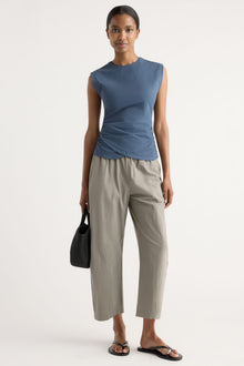 Isilda | Jensen Front-Wrap Jersey Tee in Size Extra Small