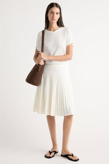 Karolina | Katerina Pleated Knit Skirt in Size Extra Small 