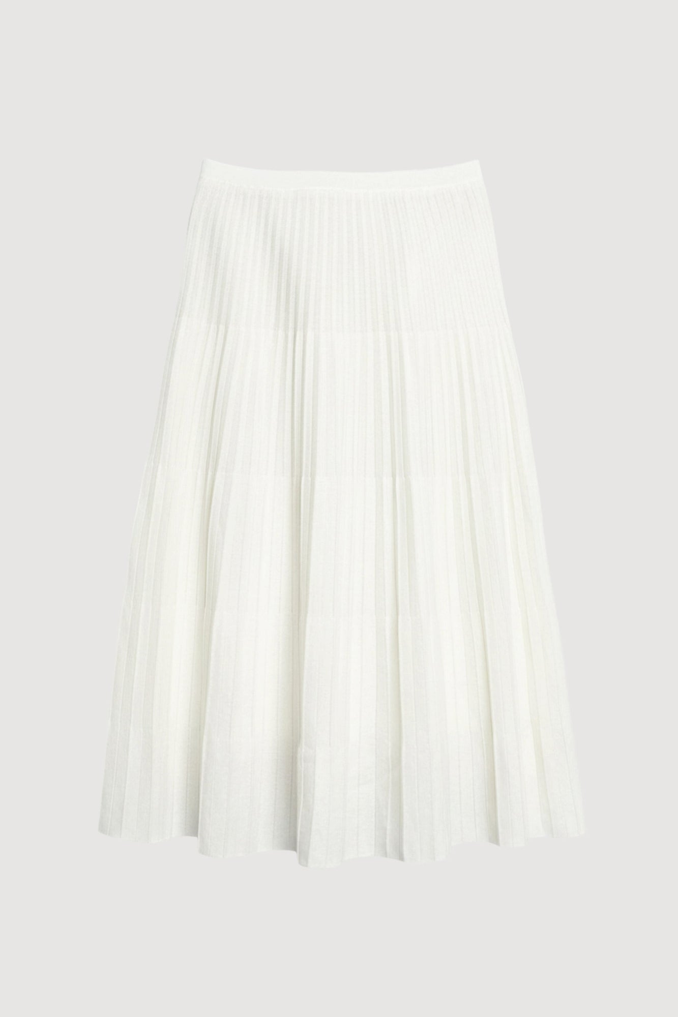 Charlotte | Katerina Pleated Knit Skirt in Size Small - Flat