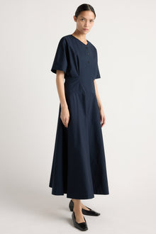Charlotte | Kiko Kimono-Sleeve Cotton Dress in Size Small